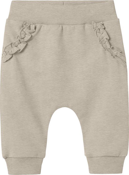 NAME IT NBFNILDA SWEAT PANT BRU - Baby - Broeken - Wit