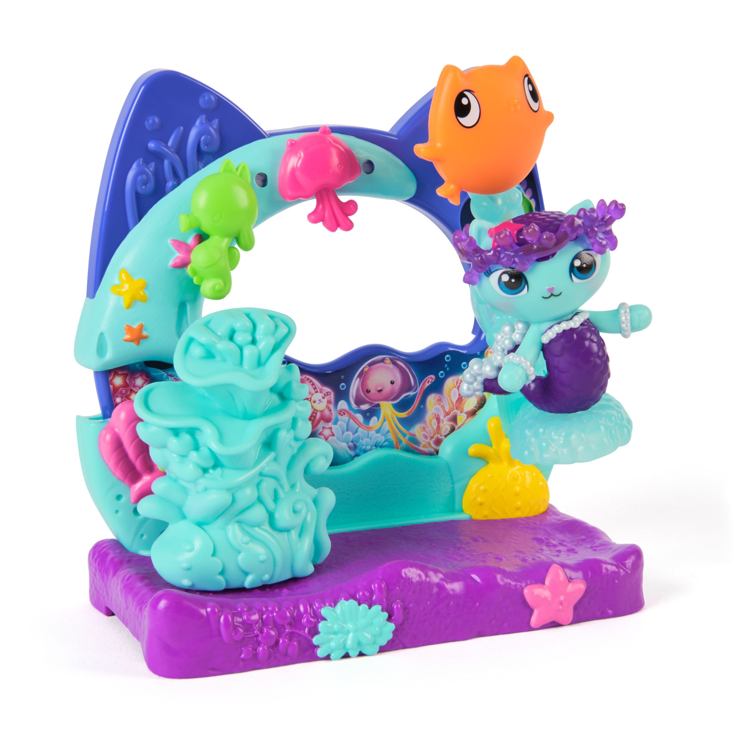 Spin Master Gabby's Poppenhuis De Film – Meerminkat's Aquarium Balkon Speelset