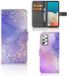 B2Ctelecom Housse pour Samsung Galaxy A73 5G Watercolor Violet