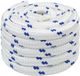 vidaXL Multifunctioneel touw 40 mm 25 m Wit en Blauw PP