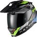 Nexx Y.TRAVL Primal Endurohelm - Zwart/groen/blauw