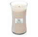 WoodWick Jasmine, Sea Salt, Vanilla Scented Candle - White - 1pc