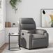 vidaXL Fauteuil de massage Gris Similicuir