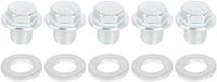 Allecto plus - Set van 5 Bouchons de vidange Vis M10x1 pour Carter d'huile moteur de voiture en métal avec joint