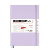 LEUCHTTURM1917 367562 maandplanner & notitieboek Composition (B5) 2024, 16 maanden, softcover, lila, Duits