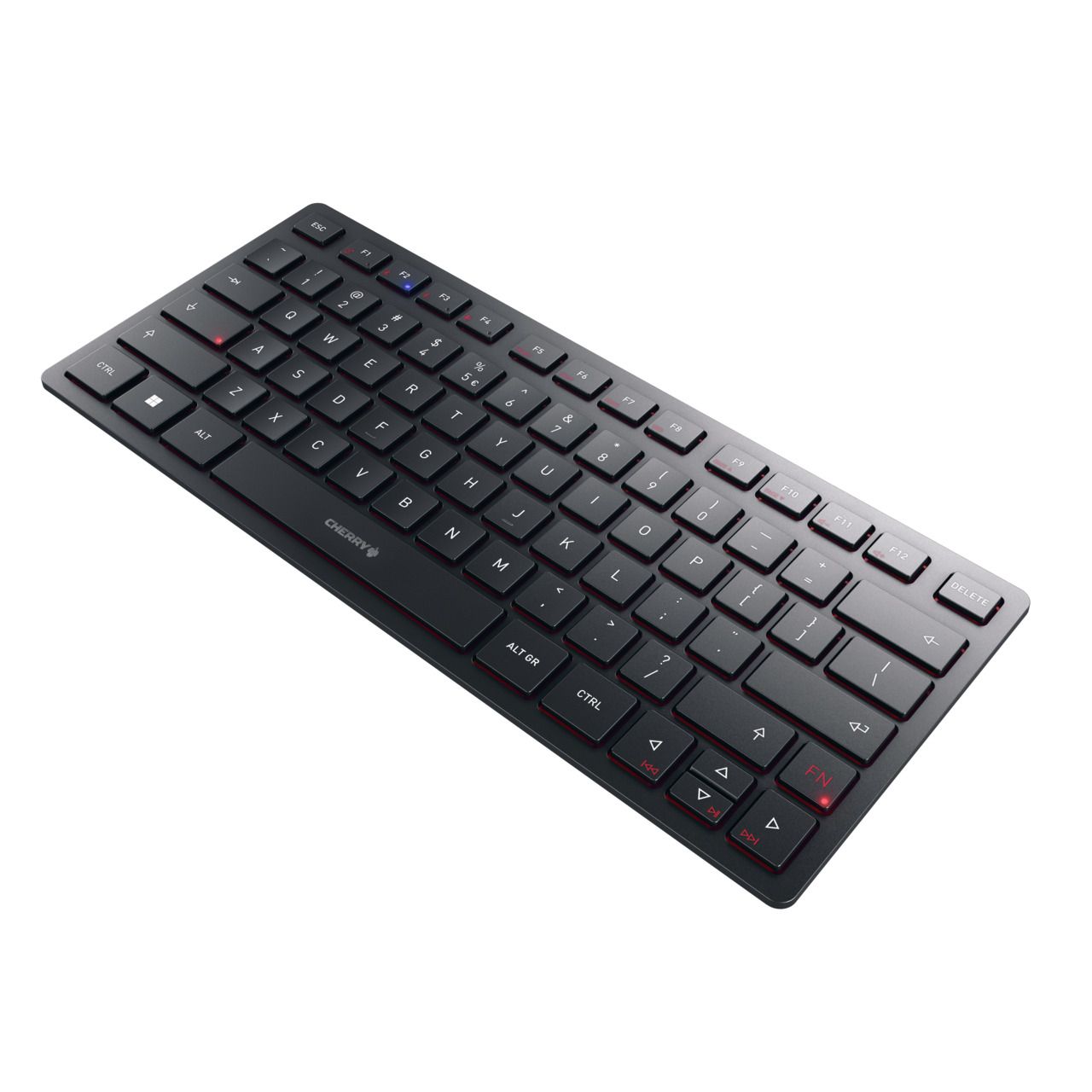 CHERRY KW 9200 MINI - Wireless Keyboard - USB, RF, Bluetooth - QWERTY - English - Black