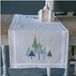 Vervaco Loper kit Kerst Moderne dennenbomen Borduren 40 x 100 cm