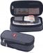 Cartable, adapté pour un compartiment, extensible, organisateur, gris