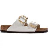 Birkenstock ARIZONA BIG BUCKLE BF PEARLWHI - Dames slippers - Wit/beige - Maat 39
