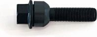 H&R Wielbout bolkonisch met beweegbare ring R14 M14x1.50 - Lengte 63mm - Zwart (bv. Porsche)