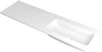 Wastafel INK Faktor Wastafel Polystone Mat Wit 1600x450x15 mm