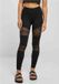 Urban Classics Dames Crochet Lace Inset Legging - 5XL - Zwart