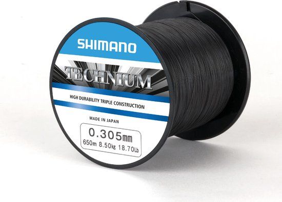 Shimano Technium Nylon Vislijn 0.305mm 1100m - Grijs