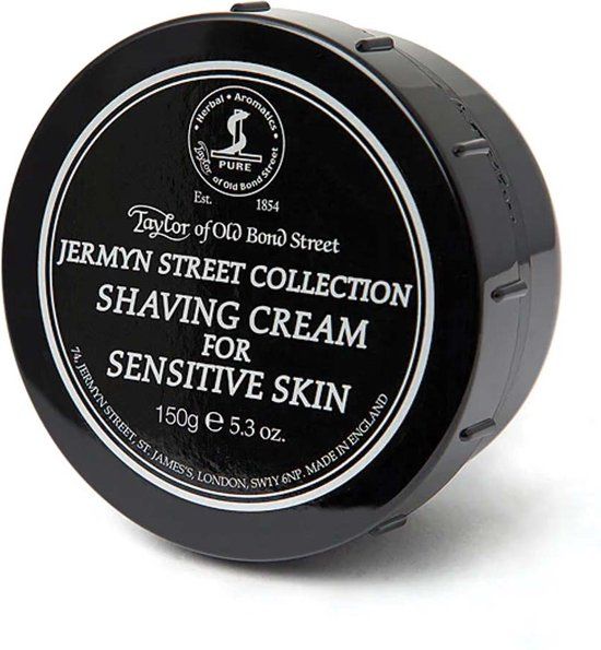 Taylor of Old Bond Street Jermyn Street Shaving Cream 150 gr. | For Men | Sensitive Skin