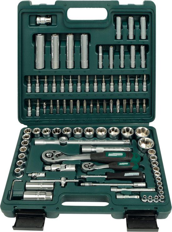 Brüder Mannesmann M 2055-SL Dopsleutelset Metrisch 1/4 (6.3 mm), 1/2 (12.5 mm) 94-delig