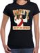 Bellatio Decorations Party Jezus Foute kersttrui t-shirt Party Jezus - Zwart - Party like its my birthday - voor dames - kerstkleding / christmas outfit XXL