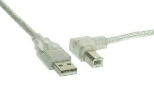 Inline 1m USB 2.0 AM/BM - Transparant