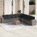Maison Exclusive - Ensemble de jardin, composé de 10 pièces, avec coussins, gris, en polyrotin