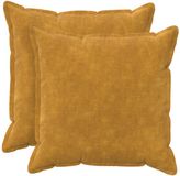 vidaXL - Kussensloop - 2 stuks - HOUTEN - Geel - 65 x 65 cm - Katoensatijn