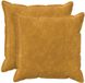 vidaXL - Kussensloop - 2 stuks - HOUTEN - Geel - 65 x 65 cm - Katoensatijn