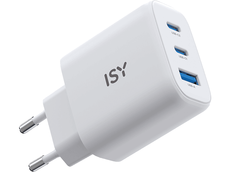 ISY IWC 4145 GaN 45W USB-C/USB-A Universele Oplader