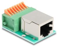 Delock RJ45 female to Terminal Block with push-button Cat.5e