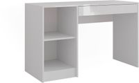 Vicco Sherry Kaptafel – 119.8 cm Wit/wit hoogglans