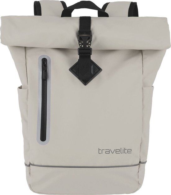 BASICS travelite Basics Roll-Up Backpack Plane 19L Ivory Crème