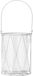 Bloomingville Lanterne décorative Graphic - Métal/Verre - Gris - Ø14xH18 cm