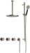 Hotbath Cobber - CW7067 - Inbouw Regendoucheset - Geborsteld Nikkel