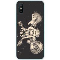 Xiaomi Bedrukt siliconen hoesje compatibel met Xiaomi Redmi 9A, Xiaomi Redmi 9AT, Xiaomi Redmi 9i Stay rock