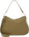 COCCINELLE Leren schoudertas Nory Handbag Grained Leather Seagrass kaki