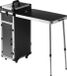 VEVOR Professionele Aluminium Make-Upkoffer Cosmetische Koffer Werkbank met Steunpoten Rollende Make-Upkoffer Extra Grote Trolley Make-Up Reisorganisator met 360 ° Roterende Wielen Zwart
