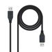 USB-kabel, 3.0-kabel, type A/M-A/M, lengte 1,0 m, zwart
