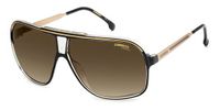 Carrera GRAND PRIX 3 Black Gold/Brown Shaded 64/9/135 Men's Sunglasses
