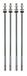 Latin Percussion LP3927 Tuning Rod voor Cuica, 4-Pack