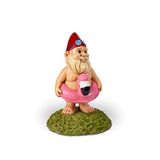 Kwirkworks Grappige tuinkabouter - flamingo zwembad drijvende gazon standbeeld beeldje - leuk cadeau
