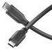Sonero USB-C naar USB-C oplaadkabel, snellaadkabel, 60W PD, zwart, 0,50 m