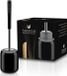 SAVEGA Porte-brosse WC avec support pour montage mural - Noir