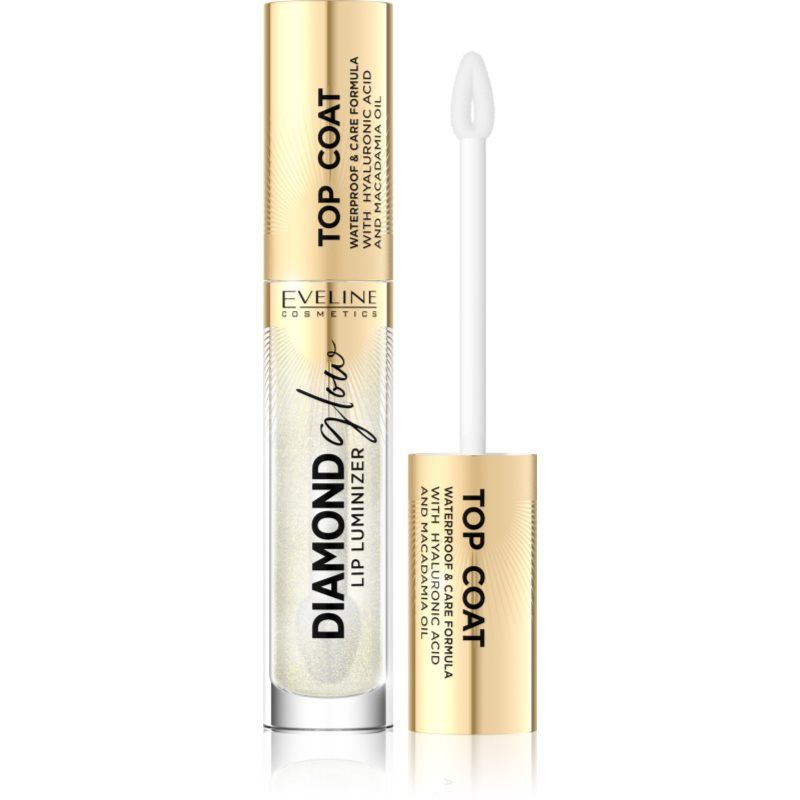 Eveline Cosmetics Diamond Glow Lip Luminizer Top Coat with Hyaluronic Acid 1