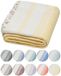 DEMMEX Gecertificeerd 100% biologisch Turks katoenen strand- en badhanddoek - hamam pestemal handdoek, deken - oversized, sneldrogend, zandvrij, compact - diamantweefsel, voorgewassen, gemaakt in