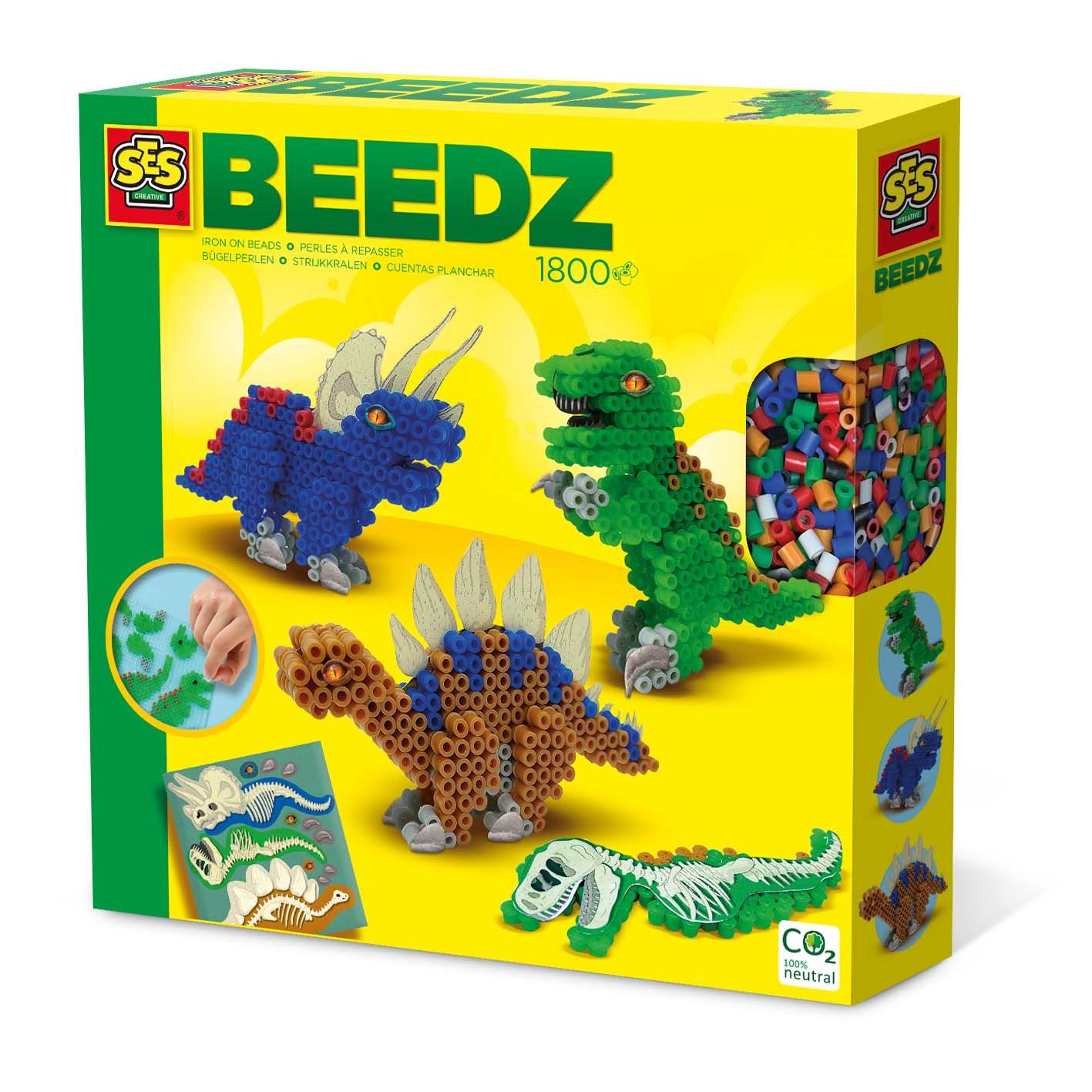 SES Creative Beedz Strijkkralen - Dinos - 06262