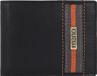mano Don Leonardo Portemonnee RFID Leer 10 cm - Hommes - Horizontal - Noir