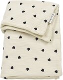 Meyco Baby Sweet Heart Wiegdeken - Soft Sand - 75x100cm - 1.5 TOG