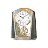 RHYTHM Montre Unisexe 7772-9 Analogique Plastique Blanc Doré