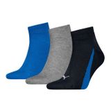 PUMA Kurzsocken PUMA UNISEX LIFESTYLE QUARTER 3P (3-Paar, 3 Paar) mit kurzem geripptem Schaft