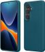 kwmobile telefoonhoesje geschikt voor Samsung Galaxy S26 - Hoesje met siliconen coating - Smartphone case in mat petrol