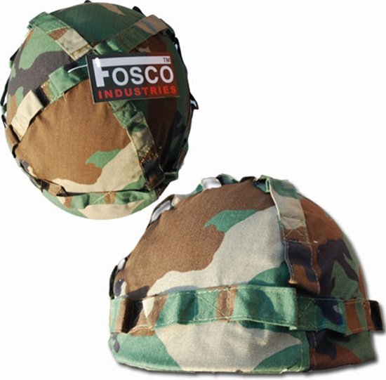 Fosco kinder helm woodland camo