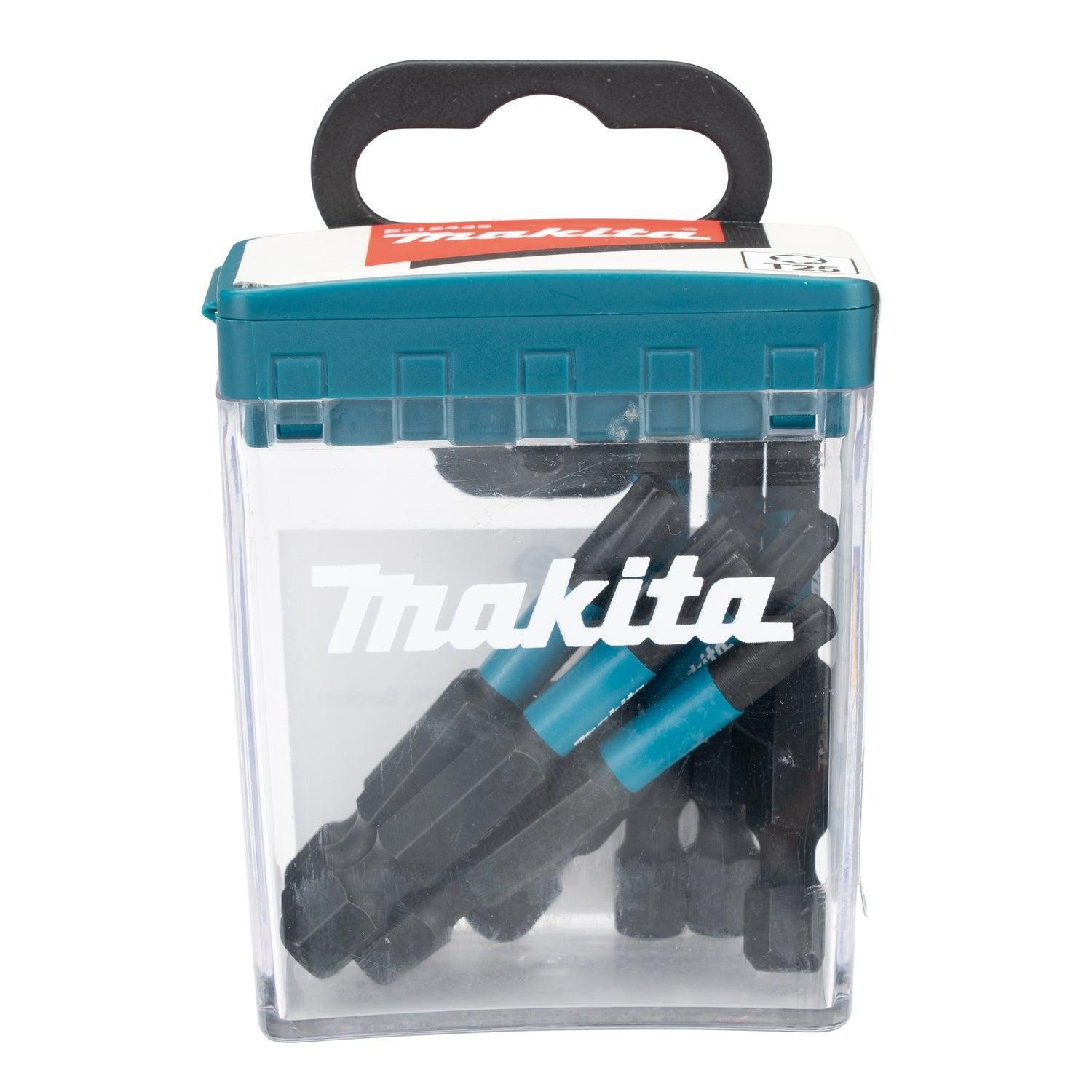 Makita E-12435 Slagschroefbit T25x50mm X Impact Black 10 st.