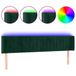 VidaXL Hoofdeind & Voeteind Donkergroen Polyester Fluweel Hout 163 x 16 x 78 cm